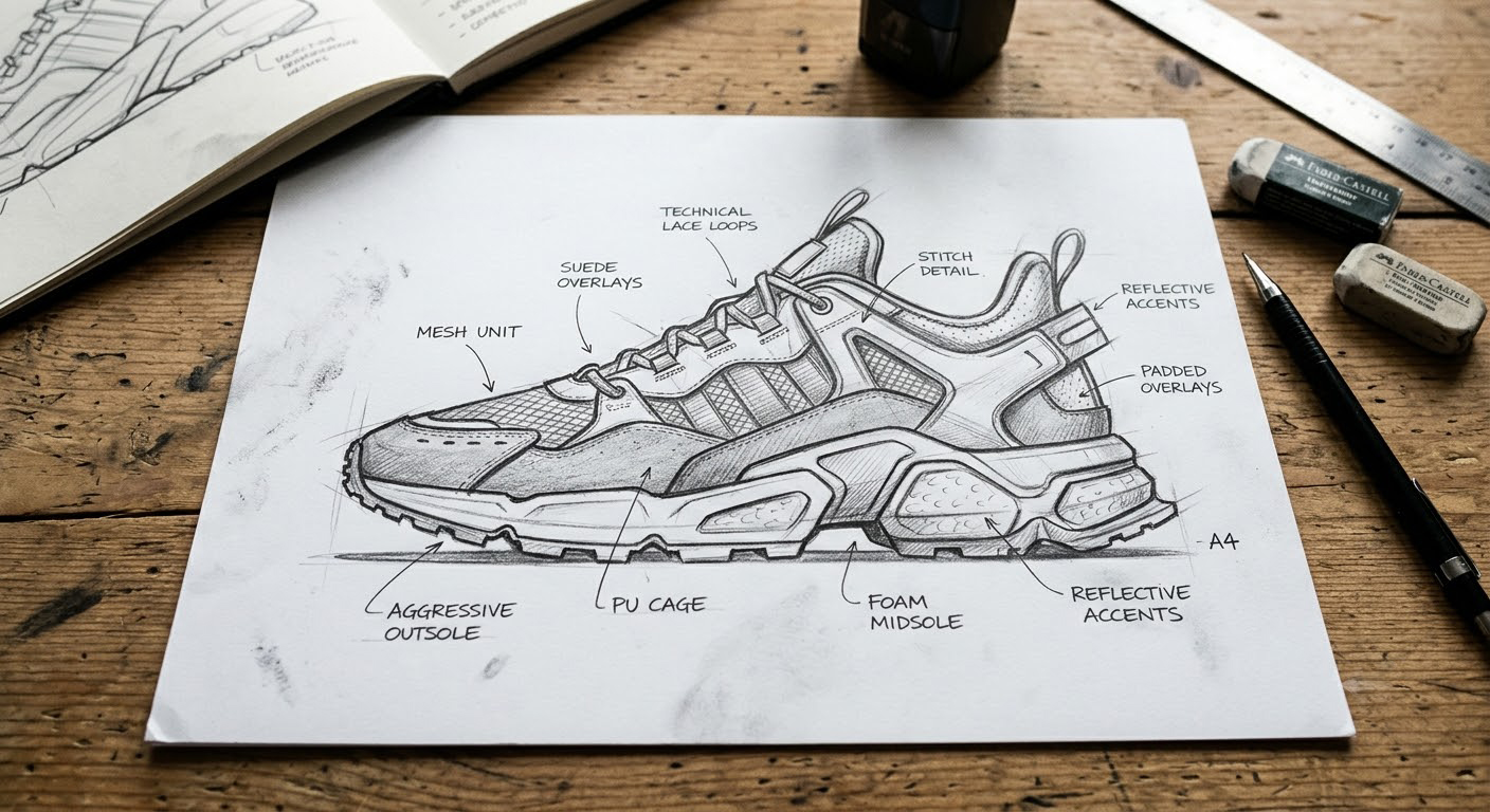 Footwear concept sketch